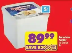Shoprite American Parlor Ice Cream offer
