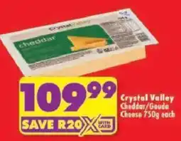 Shoprite Crystal Valley Cheddar/Gouda Cheese offer