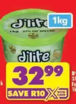 Shoprite d'lite 37% fat spread offer