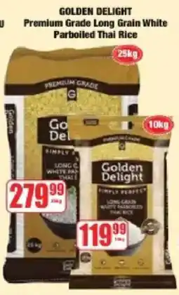 Boxer Golden Delight Premium Grade Long Grain White Parboiled Thai Rice offer