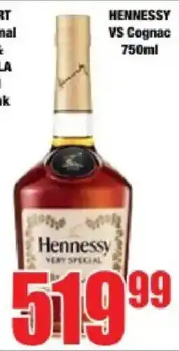Boxer Hennessy VS Cognac offer