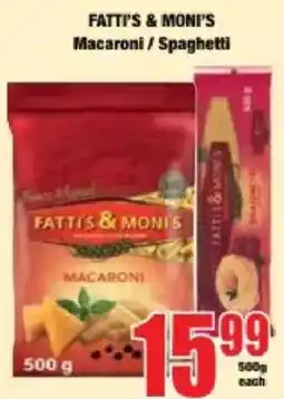 Boxer FATTI'S & MONI'S Macaroni offer