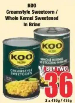 Boxer KOO Creamstyle Sweetcorn offer