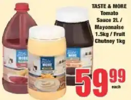 Boxer Taste & More Tomato Sauce / Mayonnaise / Fruit Chutney offer