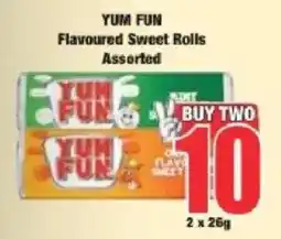 Boxer YUM FUN Flavoured Sweet Rolls Assorted offer
