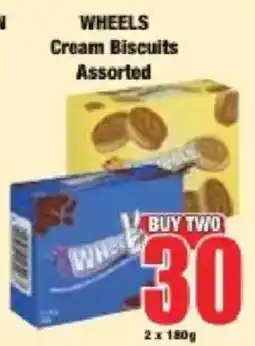 Boxer WHEELS Cream Biscuits Assorted offer