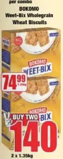 Boxer BOKOMO Weet-Bix Wholegrain Wheat Biscuits offer