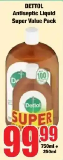Boxer Dettol Antiseptic Liquid Super Value Pack offer