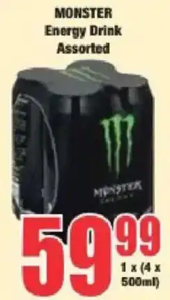Boxer Monster Energy Drink Assorted offer