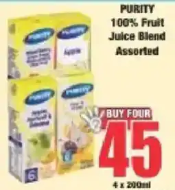 Boxer PURITY 100% Fruit Juice Blend Assorted offer