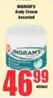 Boxer INGRAMS Body Cream Assorted offer