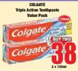 Boxer Colgate Triple Action Toothpaste offer