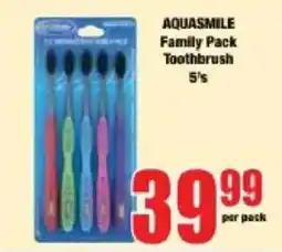 Boxer AQUASMILE Family Pack Toothbrush offer