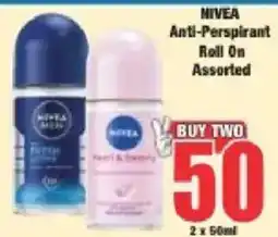 Boxer NIVEA Anti-Perspirant Roll On Assorted offer