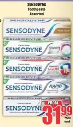 Boxer Sensodyne Toothpaste Assorted offer