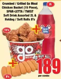 Boxer Crumbed / Grilled Go Meal Chicken Bucket offer