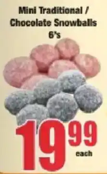 Boxer Mini Traditional / Chocolate Snowballs offer