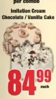 Boxer Imitation Cream Chocolate / Vanilla Cake offer