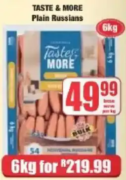 Boxer Taste & More Plain Russians offer