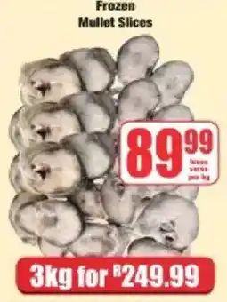 Boxer Frozen Mullet Slices offer