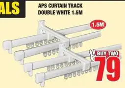 Boxer Build APS CURTAIN TRACK DOUBLE WHITE offer