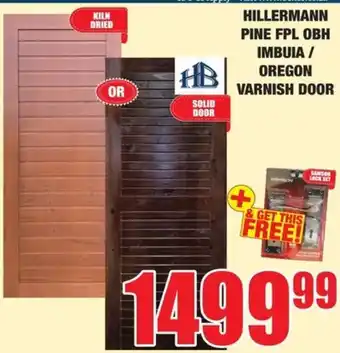 Hillermann Pine FPL OBH Imbuia / Oregon Varnish Door