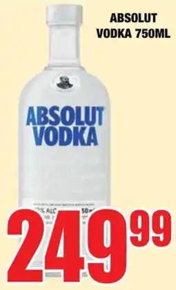 Boxer Liquors Absolut Vodka offer