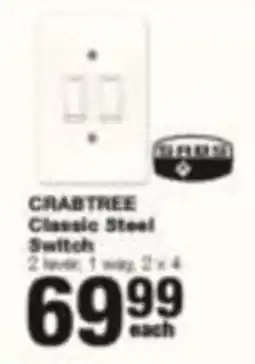 Build It CRABTREE Classic Steel Switch offer