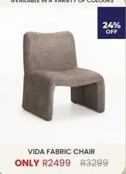 Decofurn VIDA FABRIC CHAIR offer