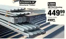 Build It IBR Roof Sheeting offer