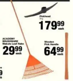 Build It ACADEMY BRUSHWARE Makula Leaf Rake offer