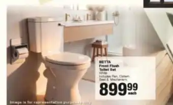 BETTA Front Flush Toilet Set White