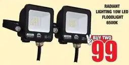 Boxer Build RADIANT LIGHTING 10W LED FLOODLIGHT 6500K offer