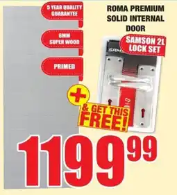 Boxer Build ROMA PREMIUM SOLID INTERNAL DOOR offer