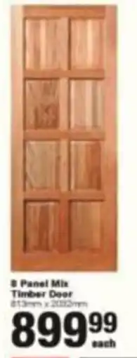 Build It 8 Panel Mix Timber Door offer