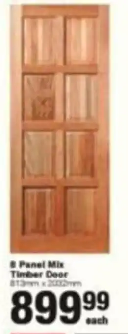 8 Panel Mix Timber Door
