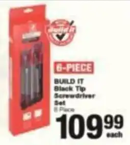 Build It BUILD IT Black Tip Screwdriver Set offer