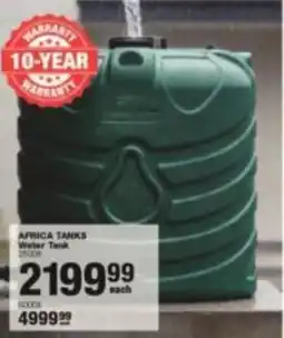 Build It AFRICA TANKS Water Tank offer