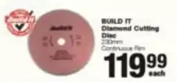 Build It BUILD IT Diamond Cutting Disc offer