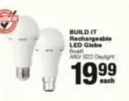 Build It BUILD IT Rechargeable LED Globe offer