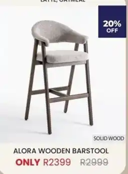 Decofurn ALORA WOODEN BARSTOOL offer