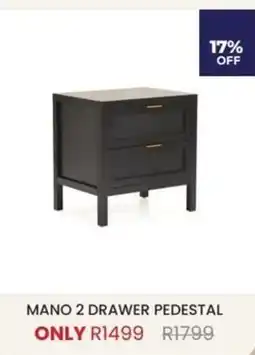 Decofurn MANO 2 DRAWER PEDESTAL offer