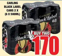 Boxer Liquors Carling Black Label offer