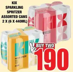 Boxer Liquors KIX Sparkling Spritzer Assorted offer