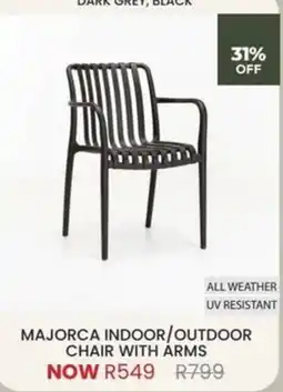 Decofurn Majorca Indoor/Outdoor Chair with Arms offer