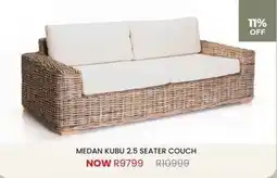 Decofurn MEDAN KUBU 2.5 SEATER COUCH offer