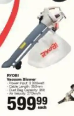 Build It Ryobi Vacuum Blower offer