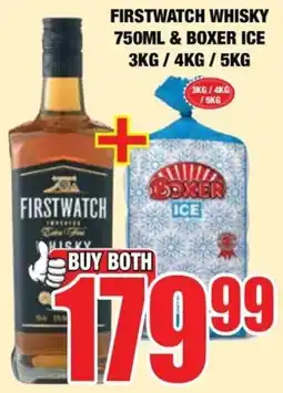 Boxer Liquors Firstwatch Whisky & Boxer Ice offer