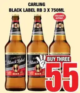 Boxer Liquors CARLING BLACK LABEL RB offer