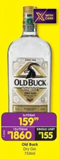 Shoprite Liquor Old Buck Dry Gin offer